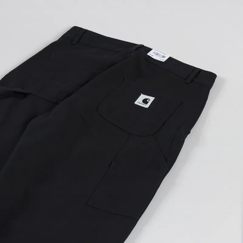 Carhartt WIP Womens Pierce Pant Straight Black Rinsed-3
