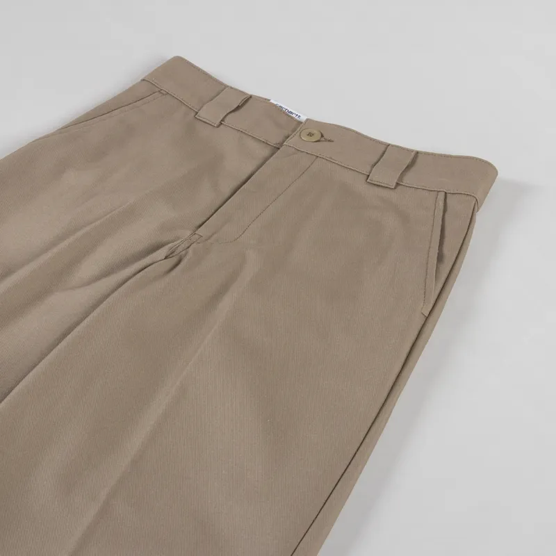 Carhartt WIP Womens Craft Pant Leather Rigid Arlington Twill-4