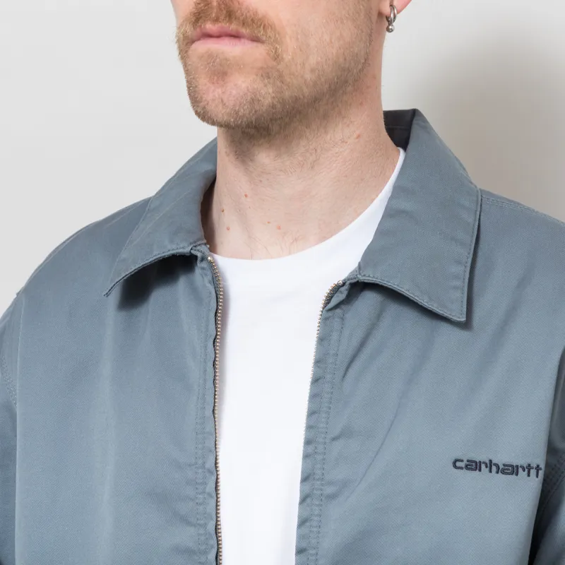 Carhartt WIP Module Script Jacket Cozy Blue Black-5