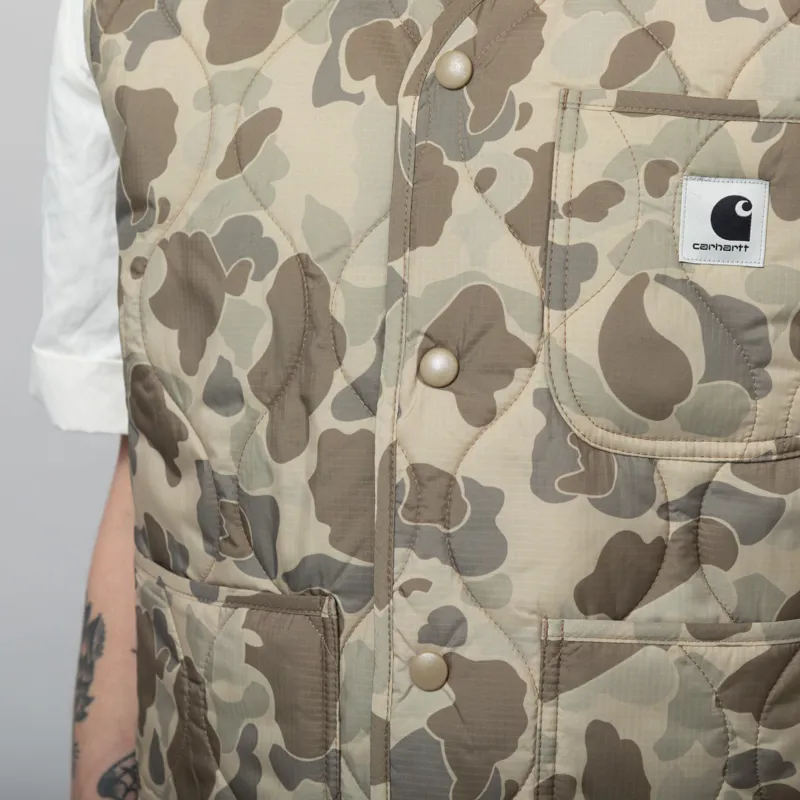 Carhartt WIP Womens Skyler Vest Camo Duck Desert-7