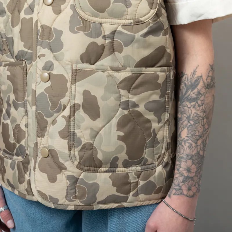 Carhartt WIP Womens Skyler Vest Camo Duck Desert-8