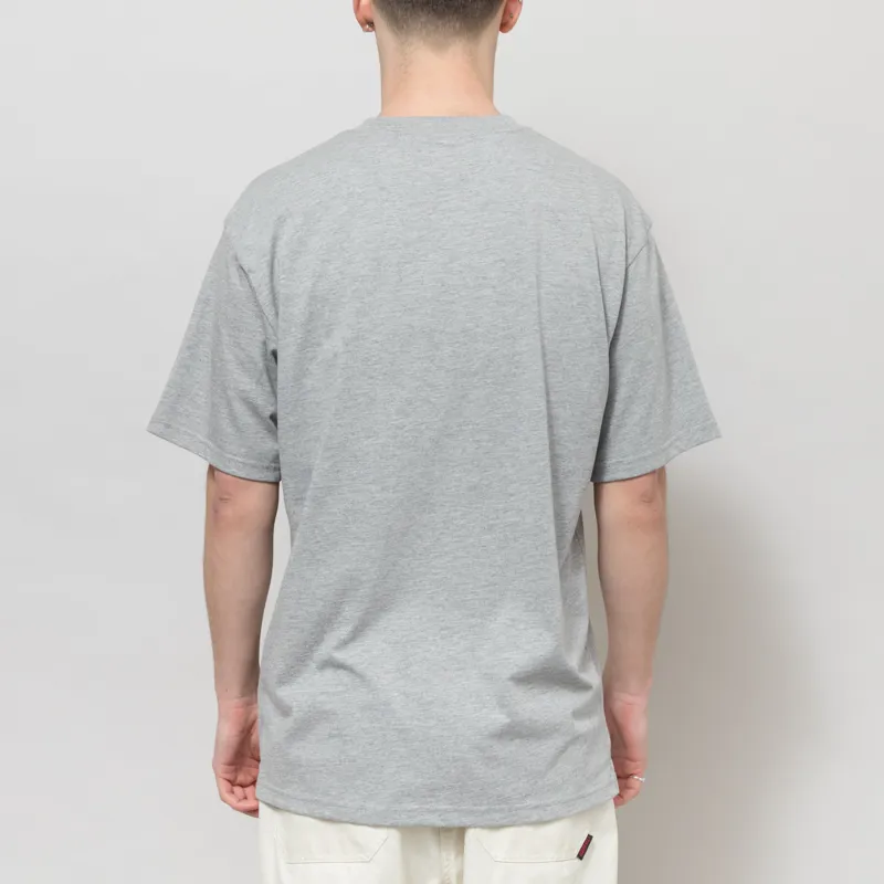 Carhartt WIP Madison T Shirt Grey Heather White-1