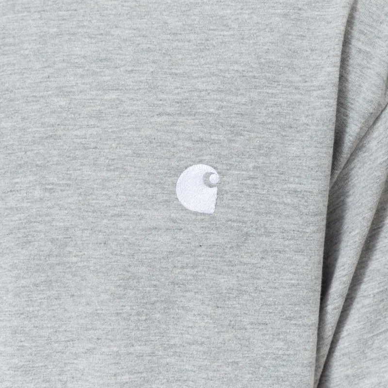 Carhartt WIP Madison T Shirt Grey Heather White-4