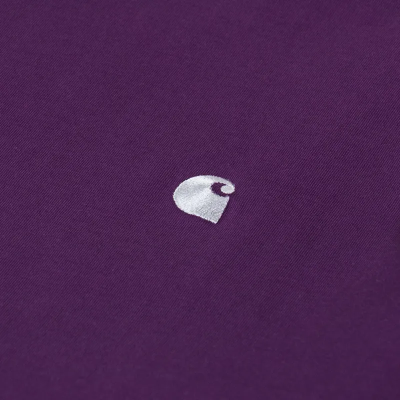 Carhartt WIP Madison T Shirt Huckleberry White-2