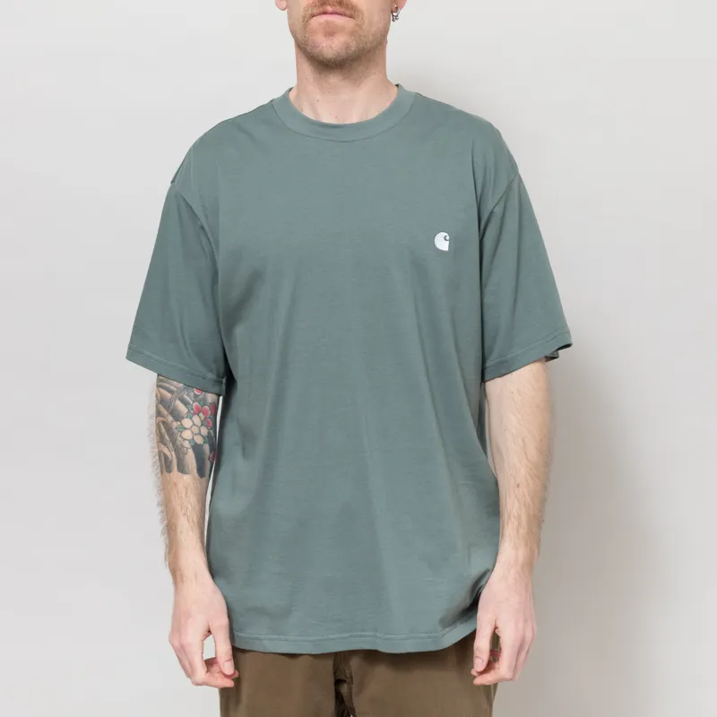 Carhartt WIP Madison T Shirt Velvet Green White