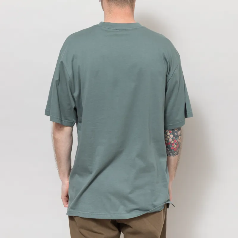 Carhartt WIP Madison T Shirt Velvet Green White-3