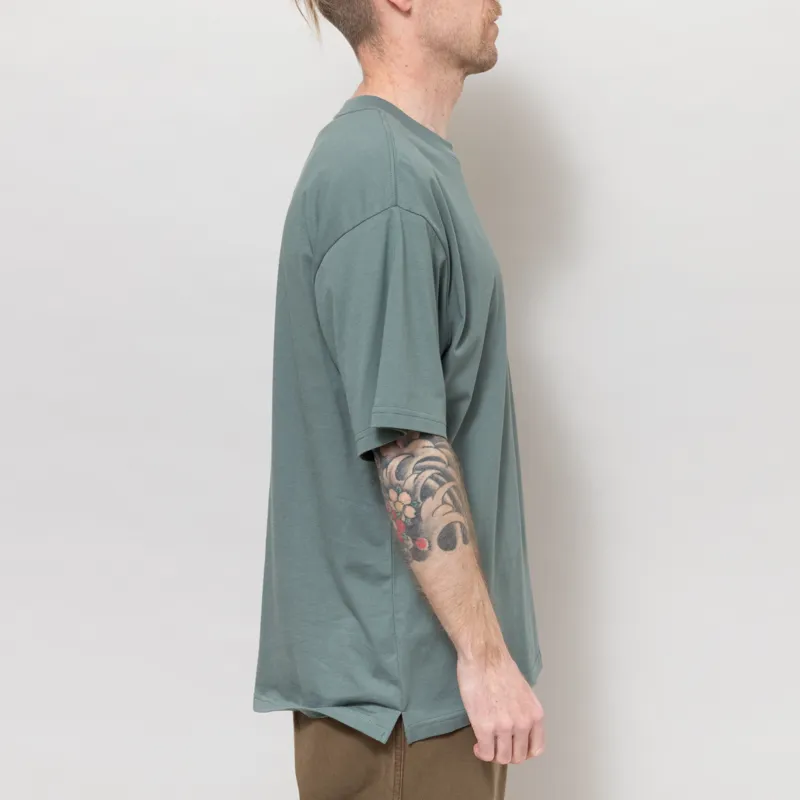 Carhartt WIP Madison T Shirt Velvet Green White-4