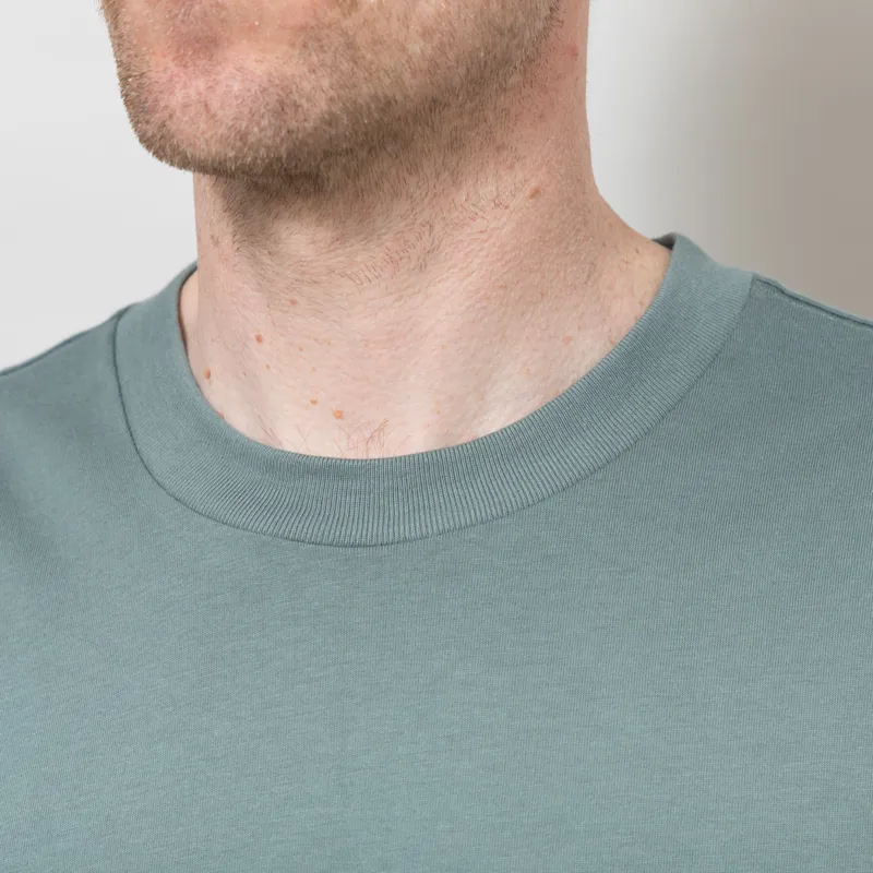 Carhartt WIP Madison T Shirt Velvet Green White-5