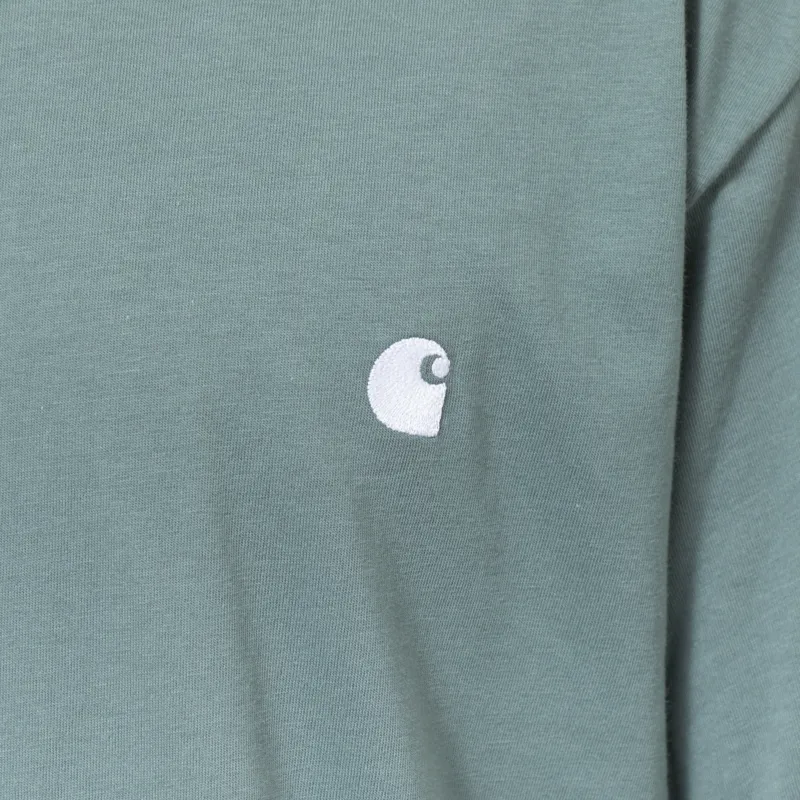 Carhartt WIP Madison T Shirt Velvet Green White-7