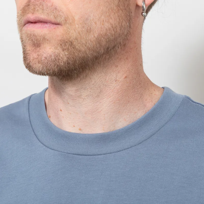 Carhartt WIP Madison T Shirt Shady Blue White-3