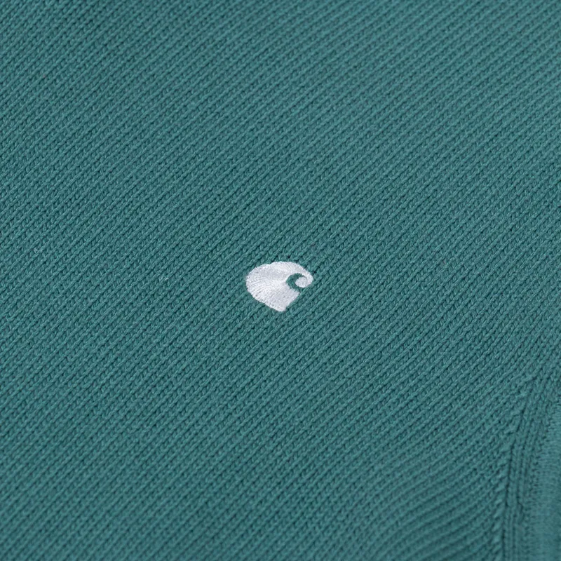 Carhartt WIP Madison Vest Sweater Silver Pine White-5