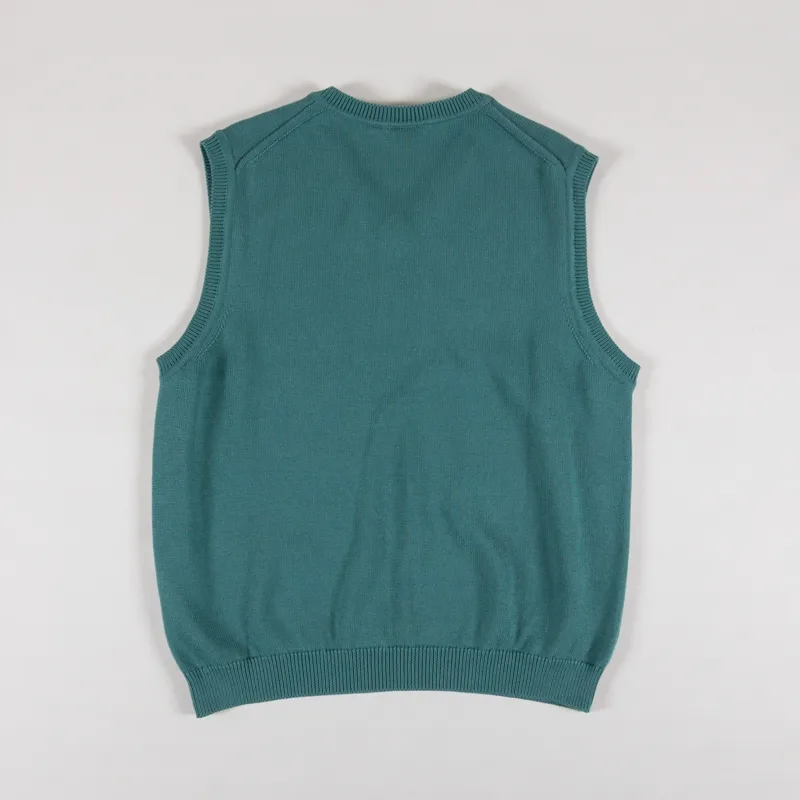 Carhartt WIP Madison Vest Sweater Silver Pine White-1