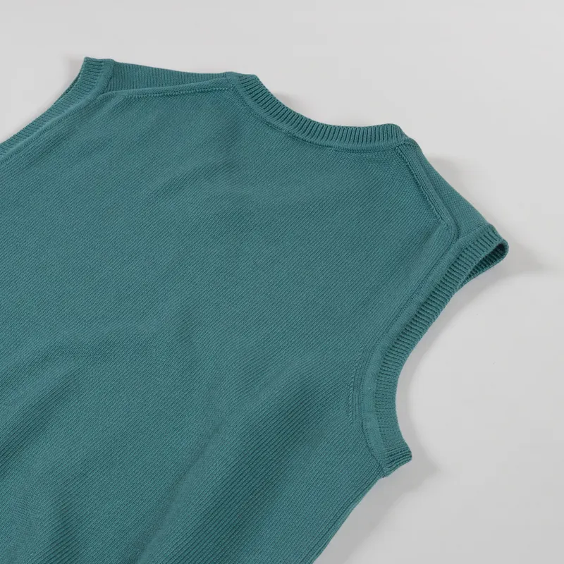 Carhartt WIP Madison Vest Sweater Silver Pine White-3