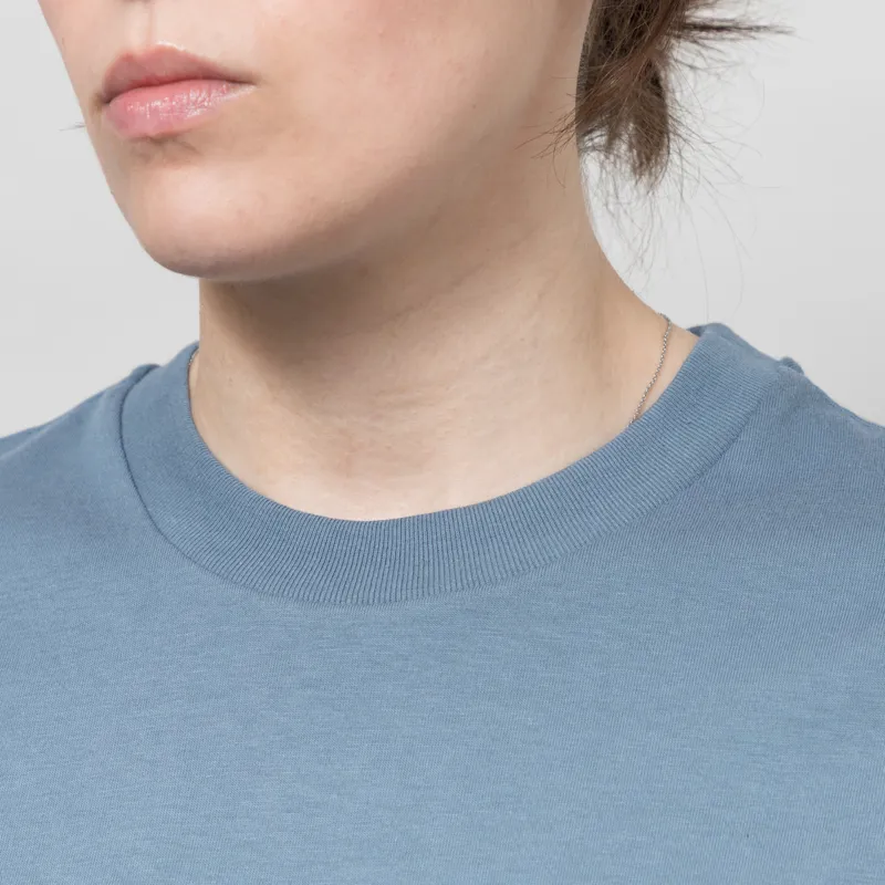 Carhartt WIP Womens Chase T Shirt Shady Blue Gold-3