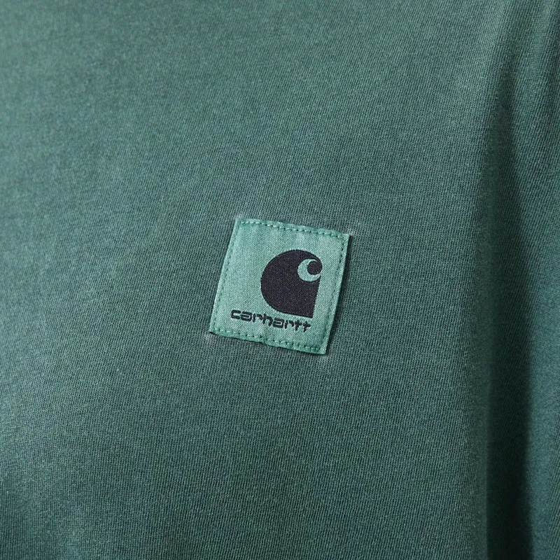 Carhartt WIP Womens Long Sleeve Nelson T Shirt Dark Scarab Garment Dyed-4