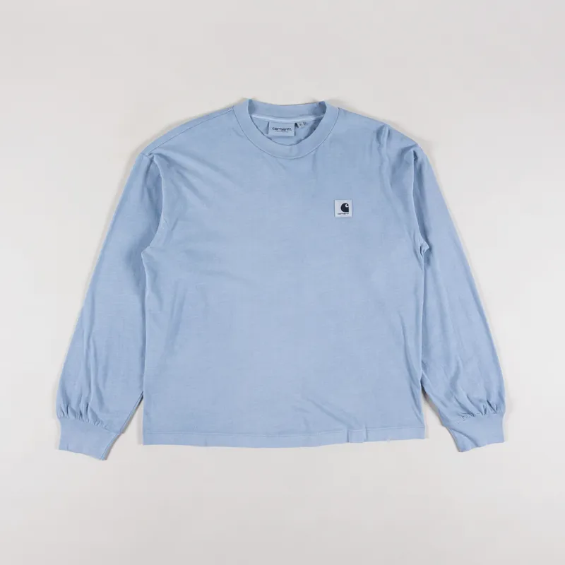 Carhartt WIP Womens Long Sleeve Nelson T Shirt Dusty Ice