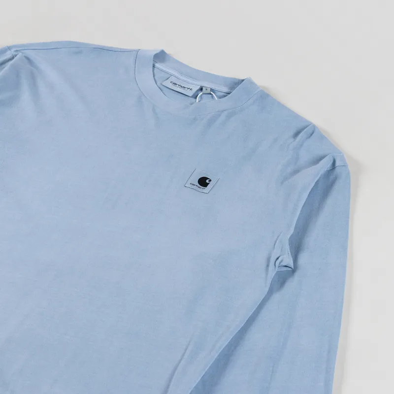 Carhartt WIP Womens Long Sleeve Nelson T Shirt Dusty Ice-2