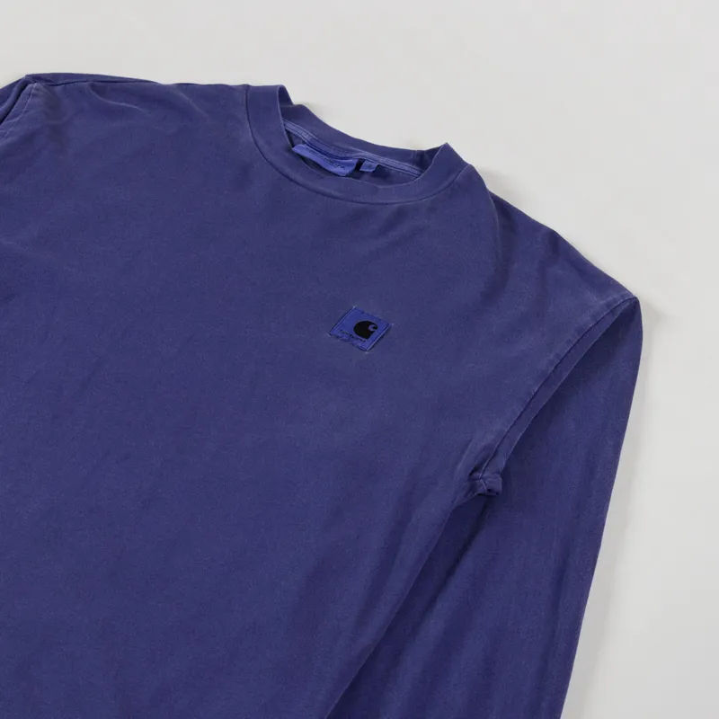 Carhartt WIP Womens Long Sleeve Nelson T Shirt Aura-2
