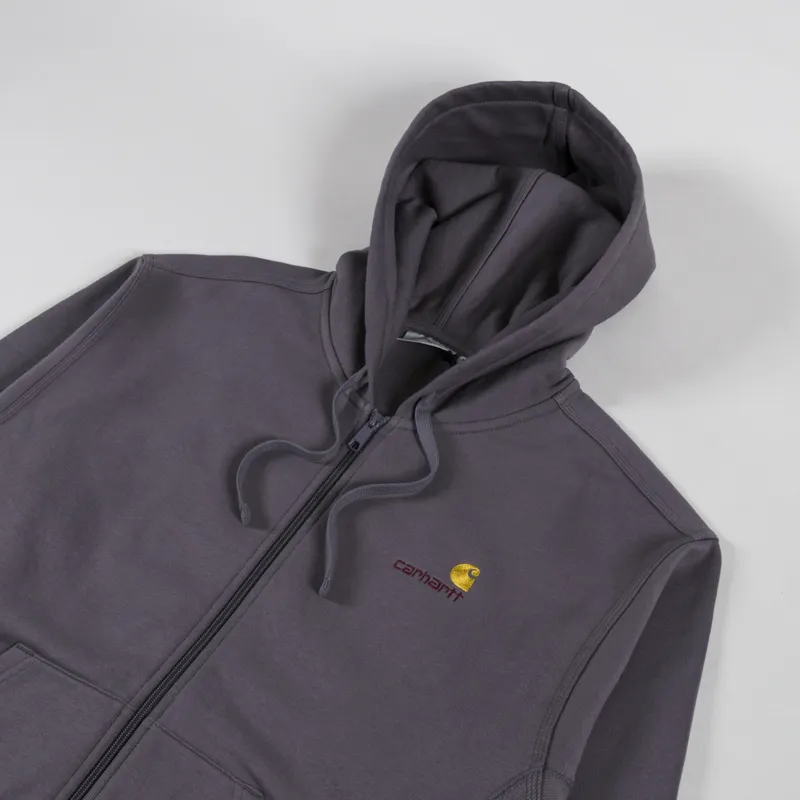 Carhartt WIP Hooded American Script Jacket Porphyry-2