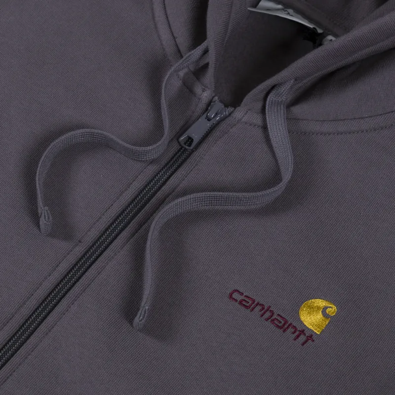 Carhartt WIP Hooded American Script Jacket Porphyry-4