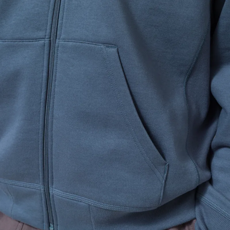 Carhartt WIP Hooded American Script Jacket Office Blue-8