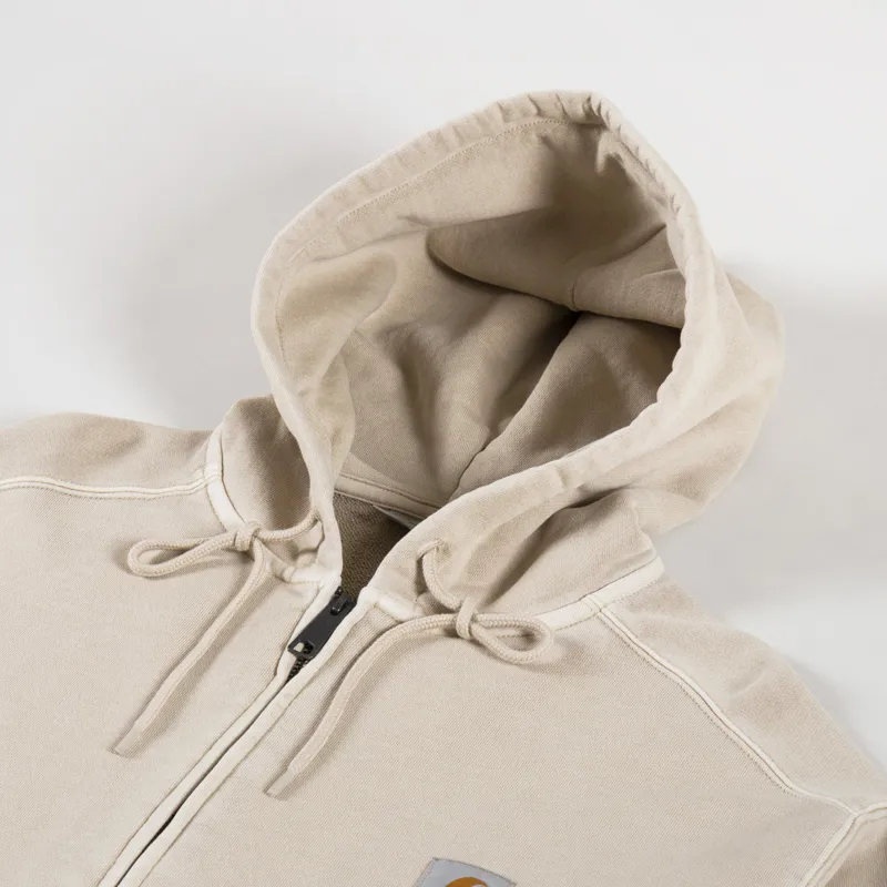 Carhartt WIP Hooded Nelson Jacket Fleur De Sel Garment Dyed-4