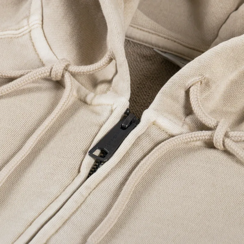 Carhartt WIP Hooded Nelson Jacket Fleur De Sel Garment Dyed-5