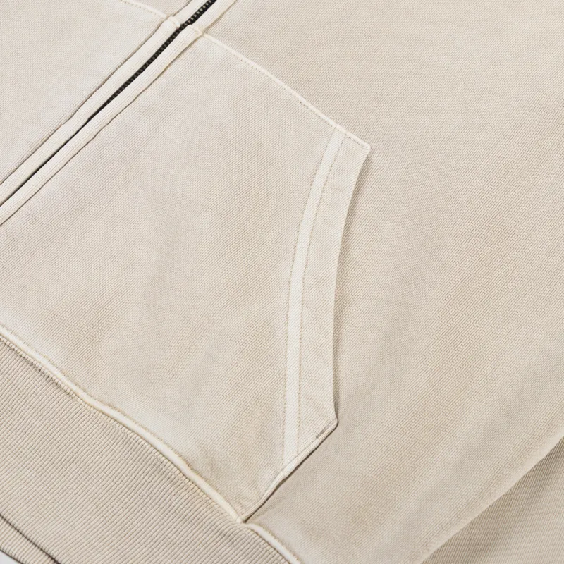 Carhartt WIP Hooded Nelson Jacket Fleur De Sel Garment Dyed-7