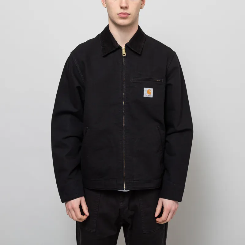 Carhartt WIP Detroit Jacket Black Rinsed