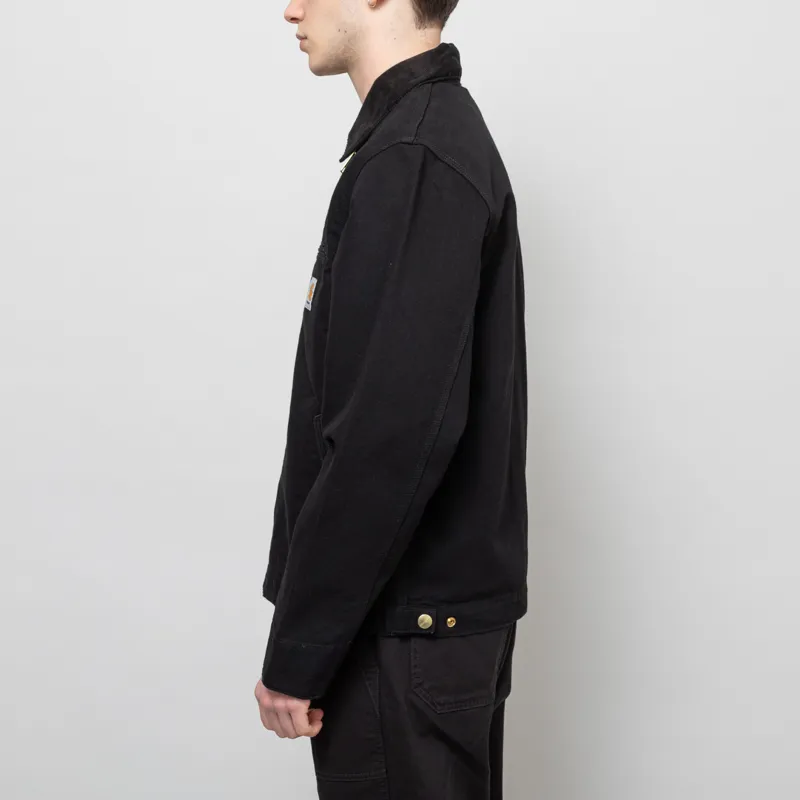 Carhartt WIP Detroit Jacket Black Rinsed-2