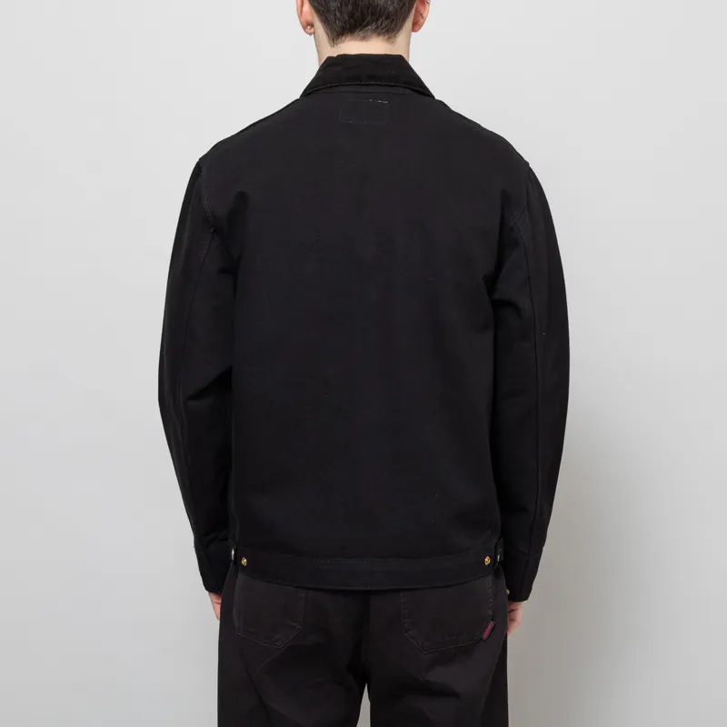 Carhartt WIP Detroit Jacket Black Rinsed-3