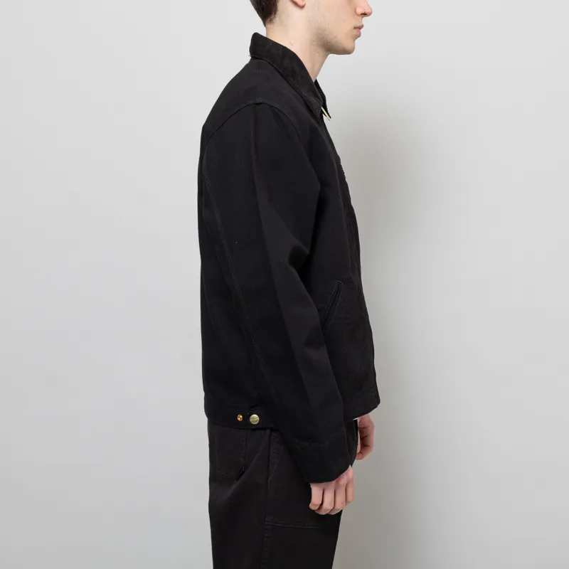 Carhartt WIP Detroit Jacket Black Rinsed-4