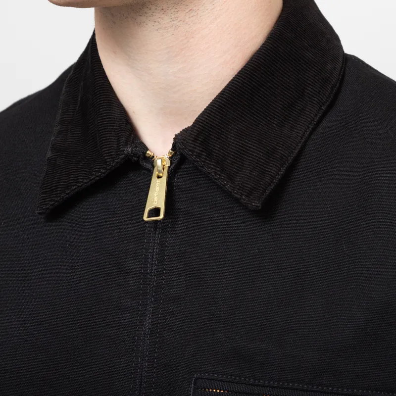 Carhartt WIP Detroit Jacket Black Rinsed-5