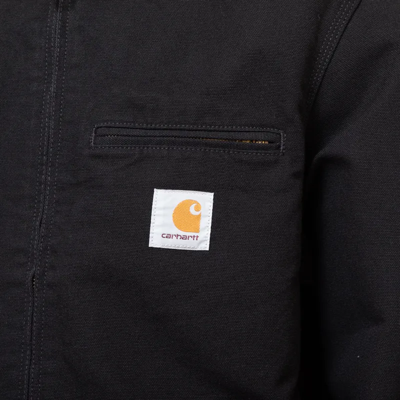Carhartt WIP Detroit Jacket Black Rinsed-6