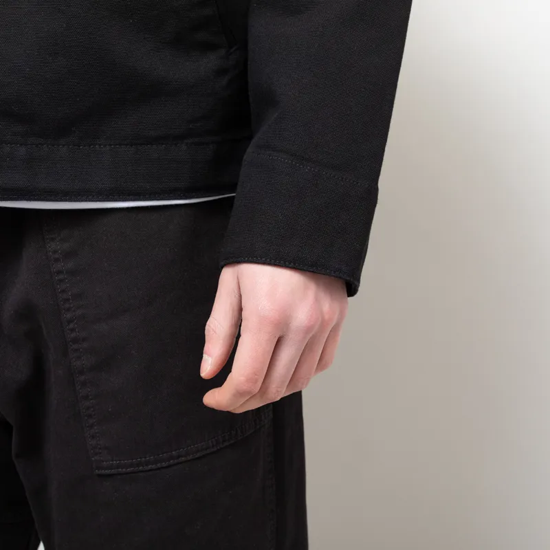 Carhartt WIP Detroit Jacket Black Rinsed-9