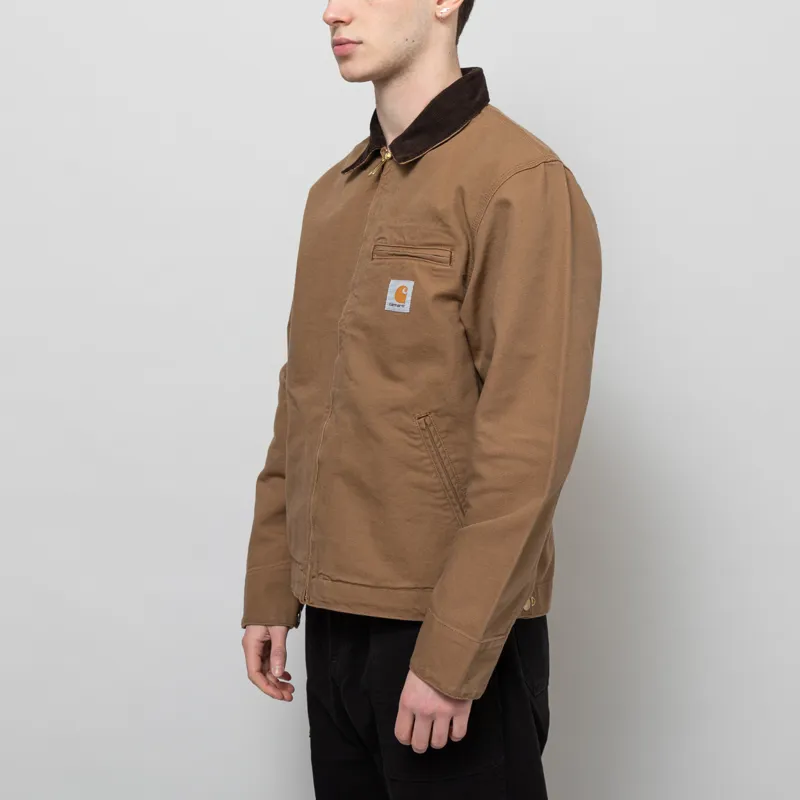 Carhartt WIP Detroit Jacket Hamilton Brown Tobacco Rinsed-1
