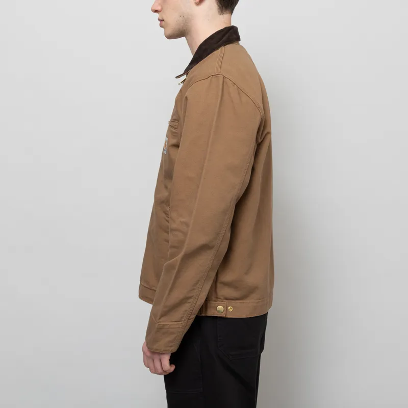 Carhartt WIP Detroit Jacket Hamilton Brown Tobacco Rinsed-2