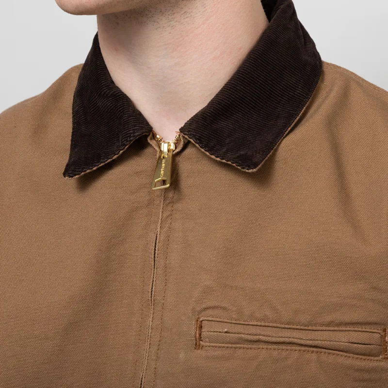 Carhartt WIP Detroit Jacket Hamilton Brown Tobacco Rinsed-5