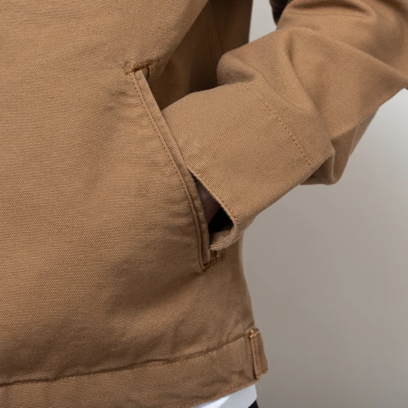 Carhartt WIP Detroit Jacket Hamilton Brown Tobacco Rinsed-8