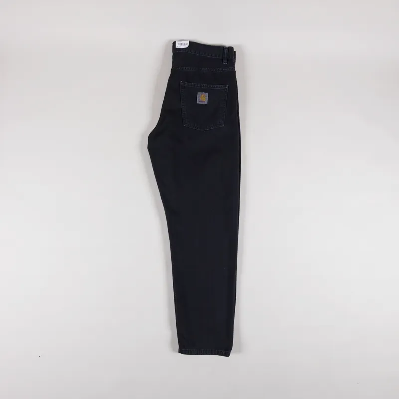Carhartt WIP Newel Pant Black Stone Dyed Clark Twill-2