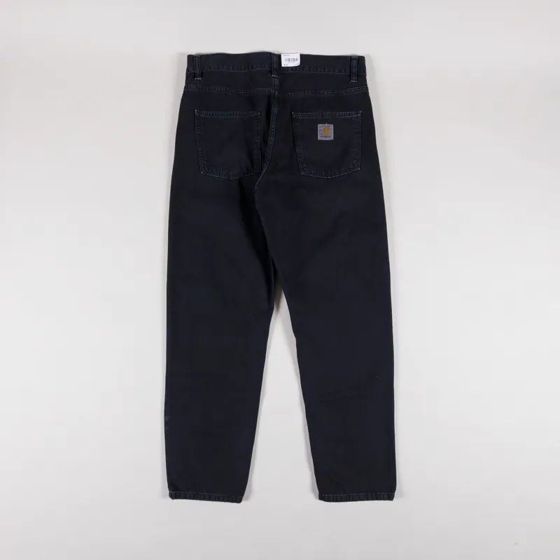 Carhartt WIP Newel Pant Black Stone Dyed Clark Twill