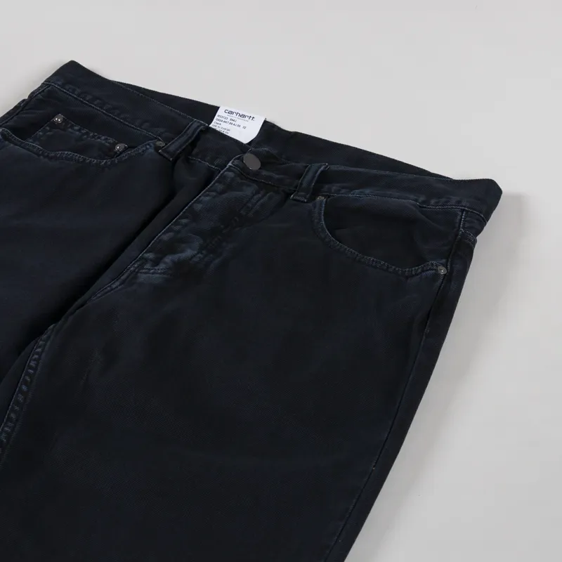 Carhartt WIP Newel Pant Black Stone Dyed Clark Twill-6