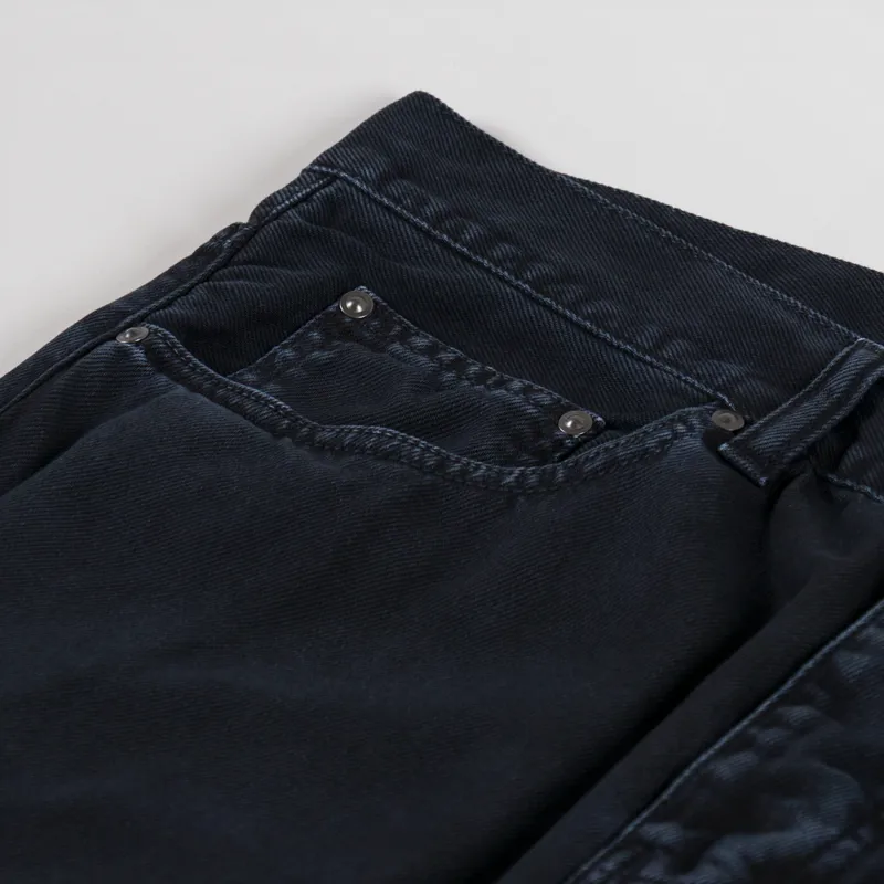 Carhartt WIP Newel Pant Black Stone Dyed Clark Twill-9