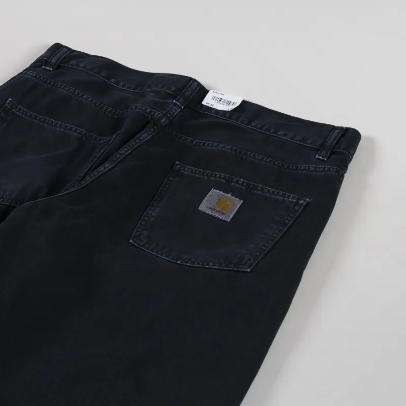 Carhartt WIP Newel Pant Black Stone Dyed Clark Twill-5