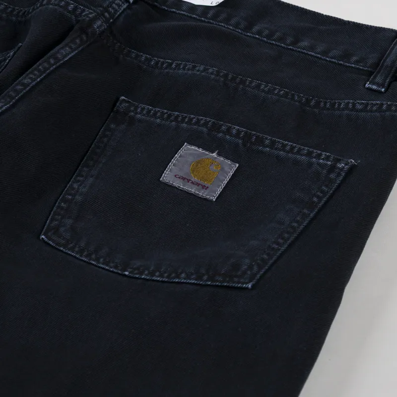 Carhartt WIP Newel Pant Black Stone Dyed Clark Twill-7