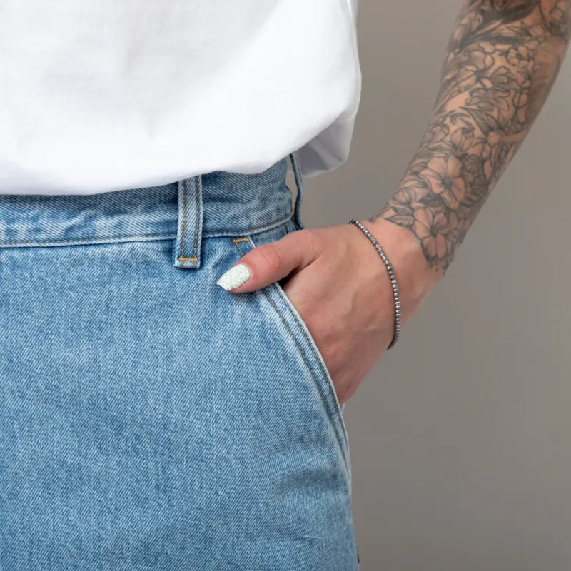 Carhartt WIP Womens Colby Skirt Blue Stone Bleached-7