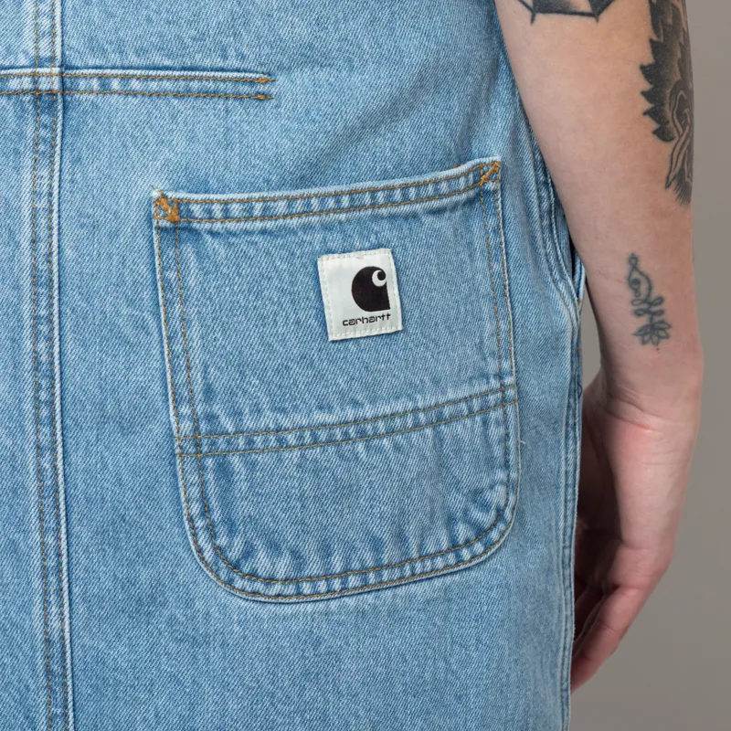 Carhartt WIP Womens Colby Skirt Blue Stone Bleached-9