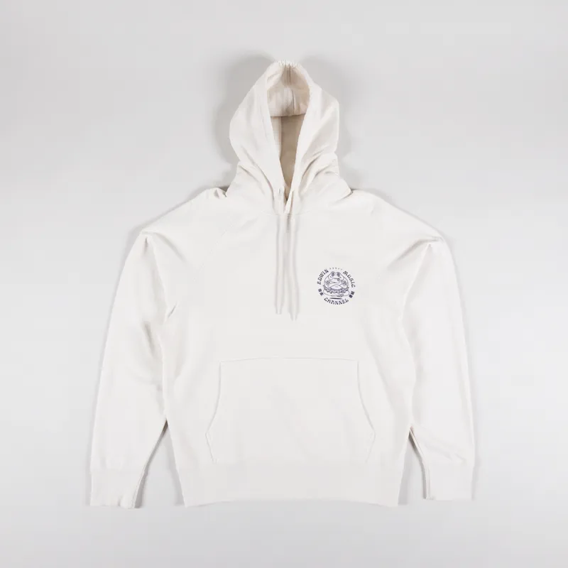 Edwin Music Channel Hoodie Sweat Whisper White-1