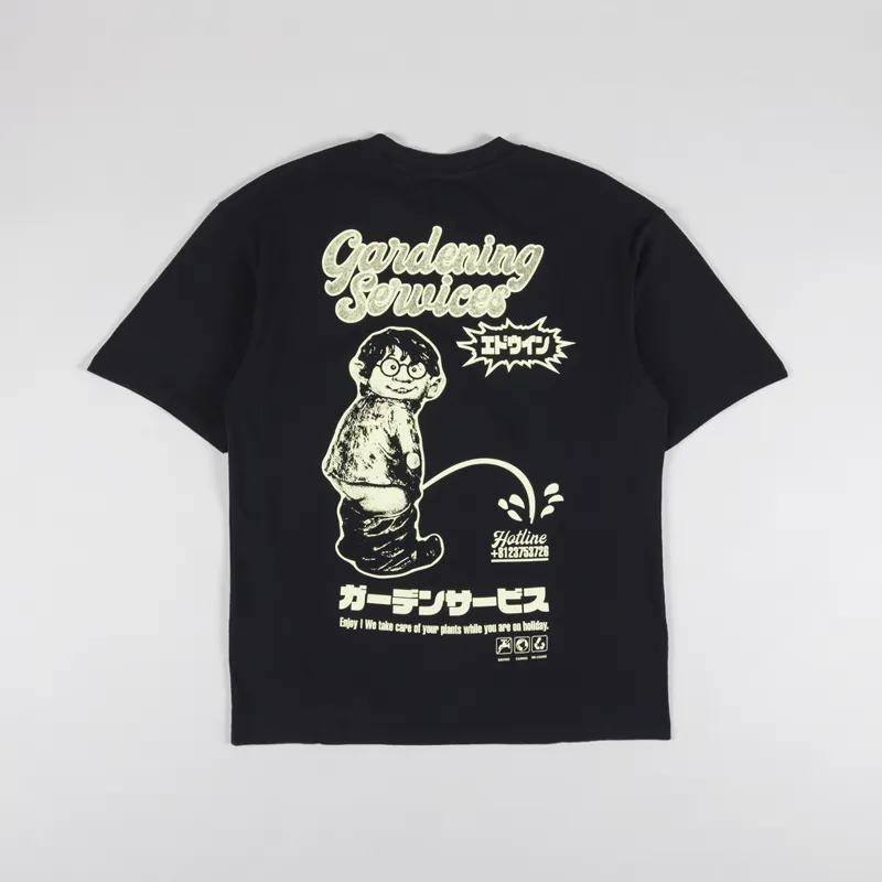 Edwin Gardening Services T Shirt Black