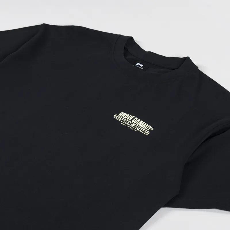 Edwin Gardening Services T Shirt Black-3